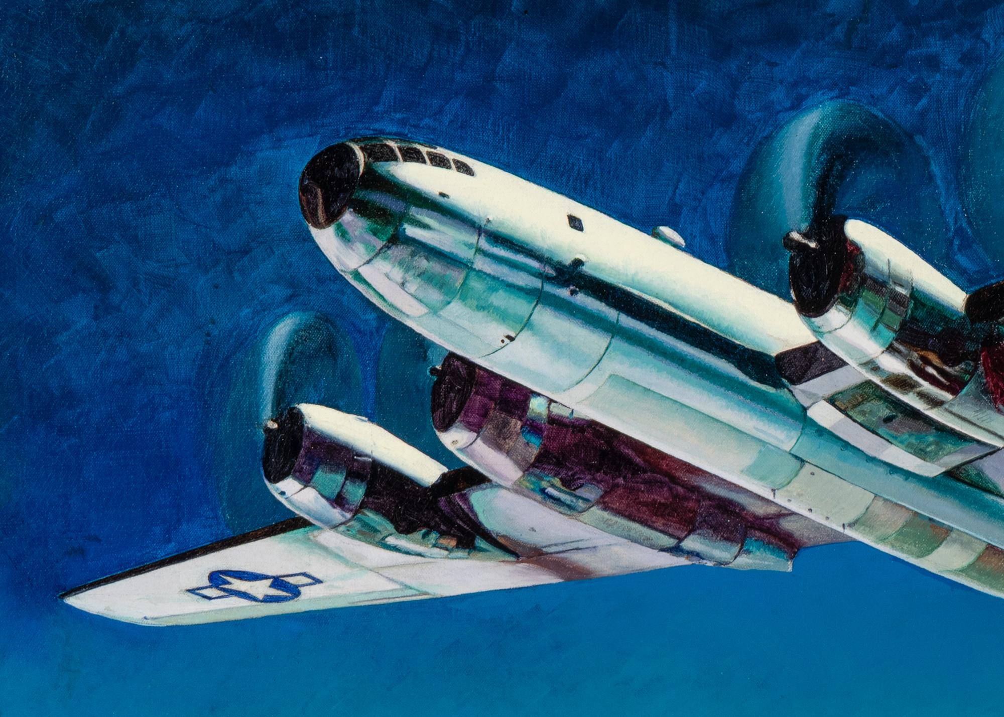 LEYDENFROST, Alexander (1888-1961). Boeing's B-29's Soften up Japan for Invasion . c. 1944.