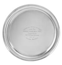 An American Silver Presentation Plate, , centered with the engraved inscription Sewickley Gymkhana Show/ June 1933/ Saddle Horse Road-H