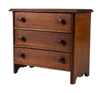 A Federal Style Miniature Mahogany Chest of Drawers