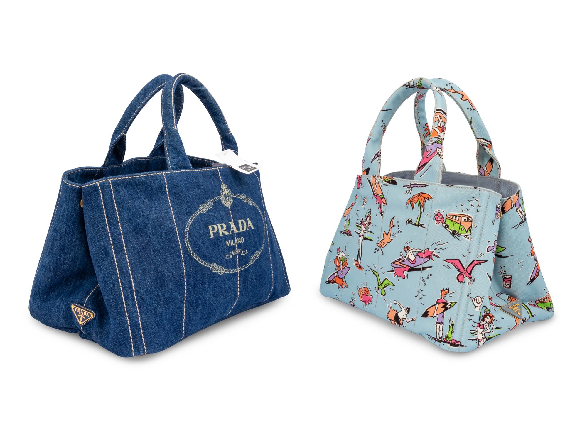 Two Prada Canvas Bags, c. 2010