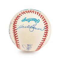 A Multi-Signed 1950s New York Yankees Autograph Baseball (Beckett Authentication Services BAS Certified),