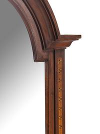 A Mahogany and Marquetry Mirror