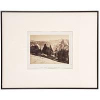 [WESTERN AMERICANA]. WATKINS, Carleton, photographer. A group of 2 albumen photographs of the Yosemite Valley, California. [Sacramento, California, 1868].