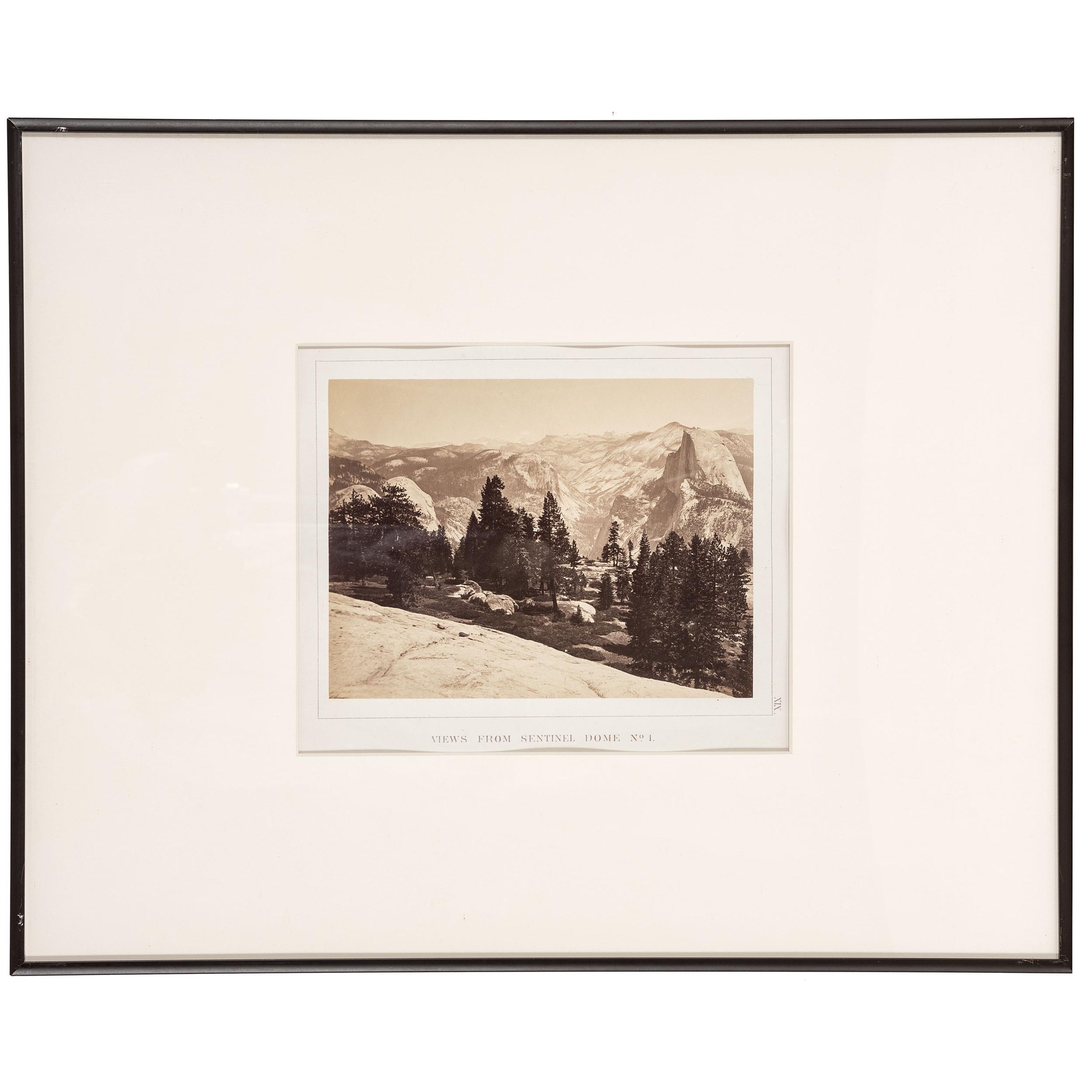 [WESTERN AMERICANA]. WATKINS, Carleton, photographer. A group of 2 albumen photographs of the Yosemite Valley, California. [Sacramento, California, 1868].