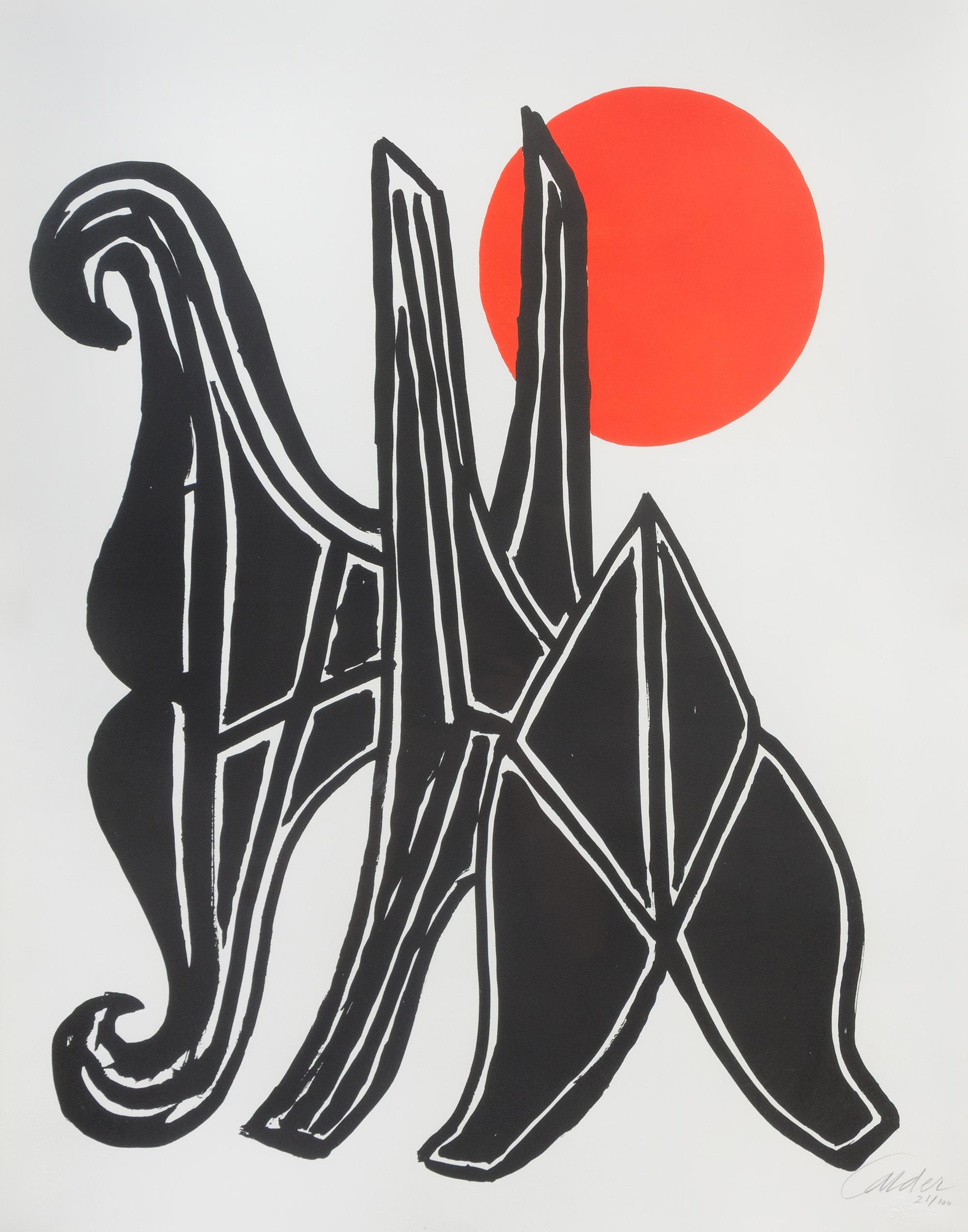 Alexander Calder, (American, 1898-1976), Young Girl and her Train, 1970
