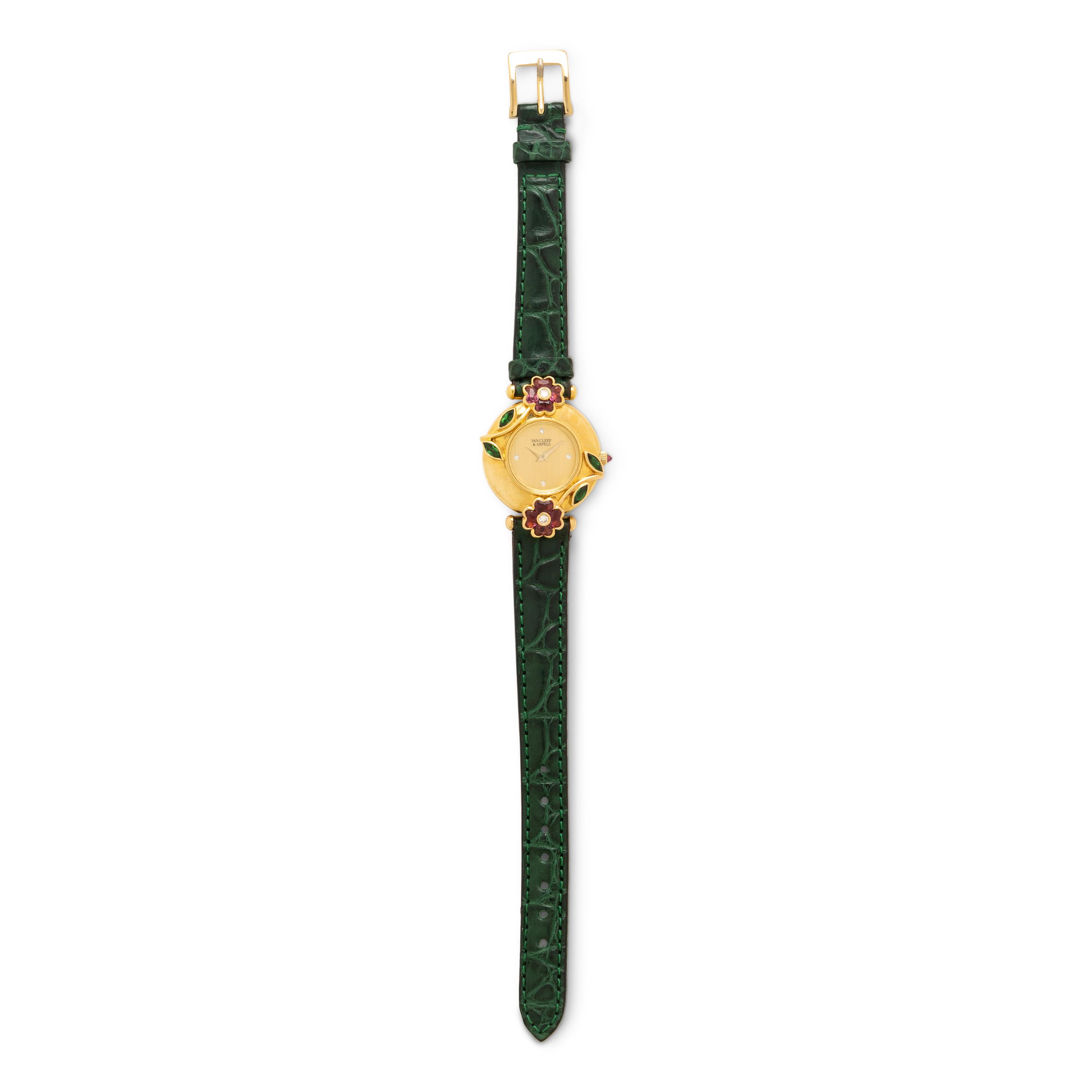 Van Cleef & Arpels, Yellow Gold and Multigem Watch