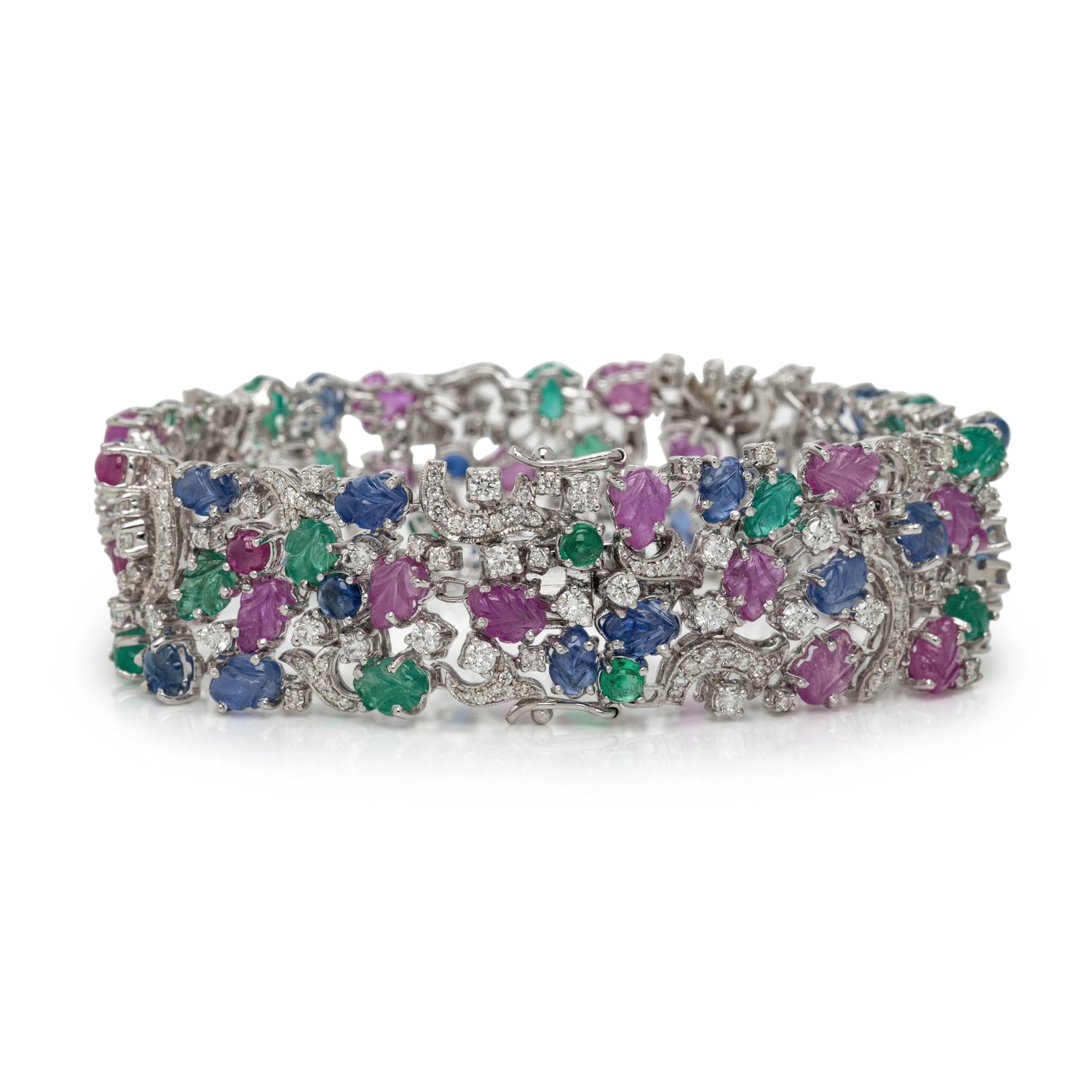DIAMOND AND MULTIGEM BRACELET