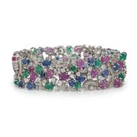 DIAMOND AND MULTIGEM BRACELET