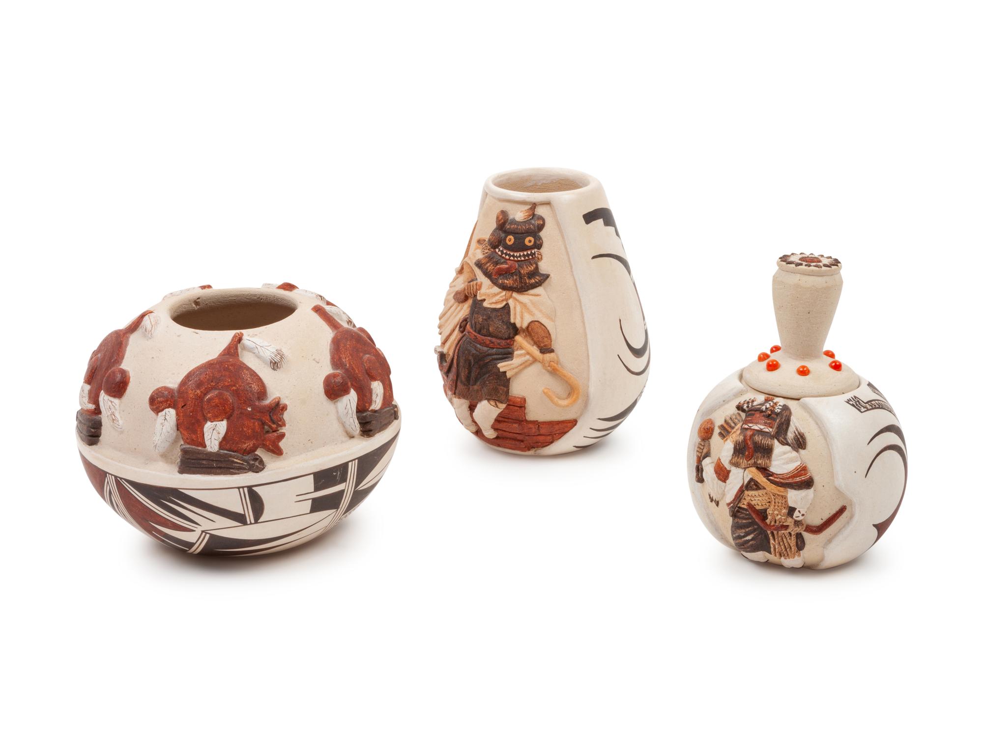Pottery Jars, with Ogres and Koyemsi