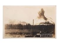 [EPHEMERA]. A group of approx. 55 RPPCs of California disasters incl. the 1914 Mt. Lassen eruption.