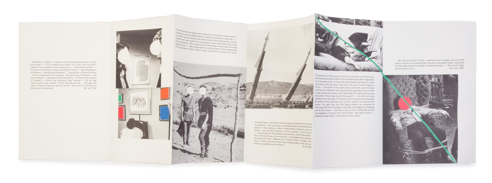 John Baldessari, (American b. 1931), The Life and Opinions of Tristram Shandy, Gentleman, 1988 (the complete set with novel, accordion