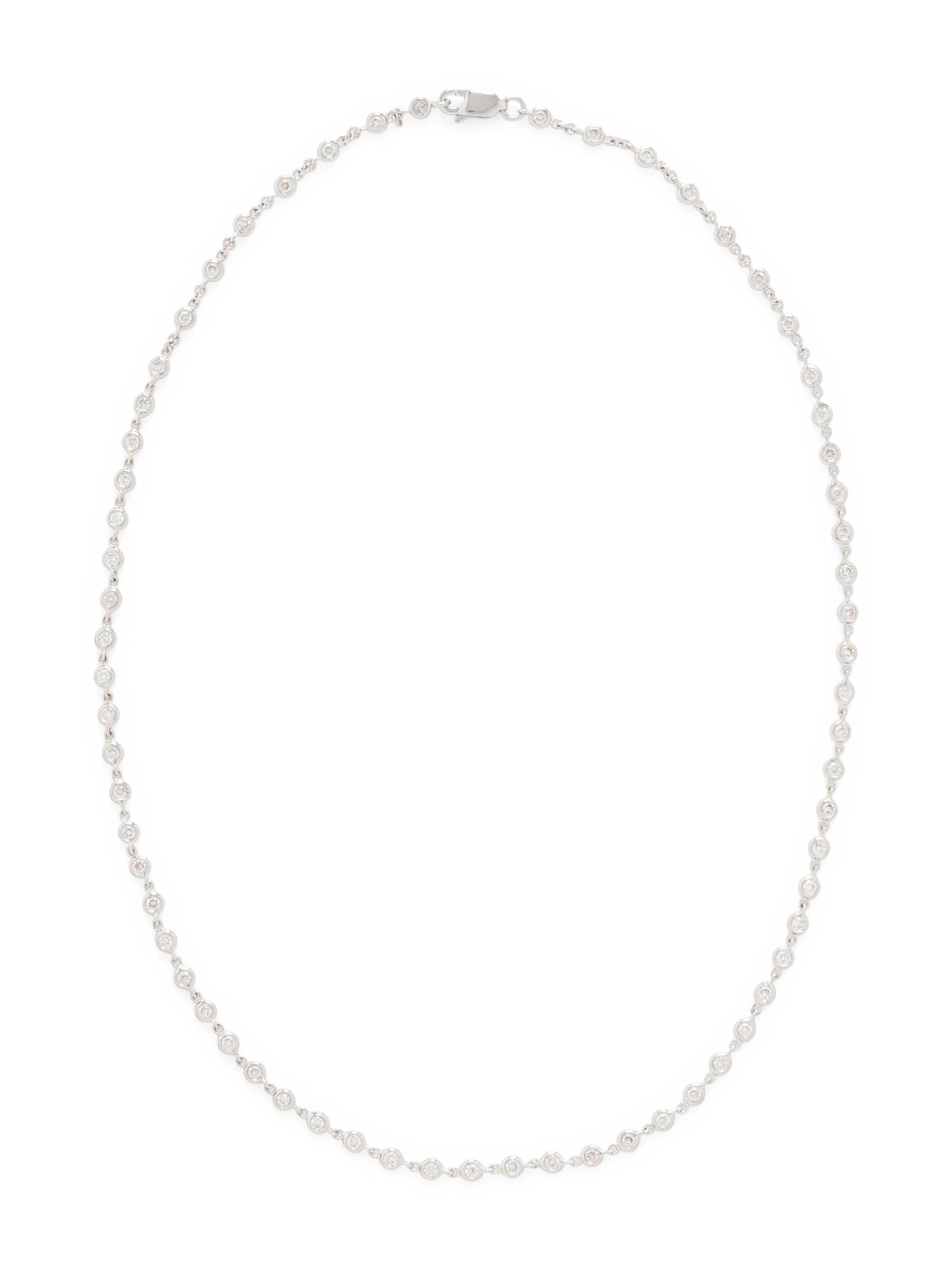 WHITE GOLD AND DIAMOND CHAIN NECKLACE
