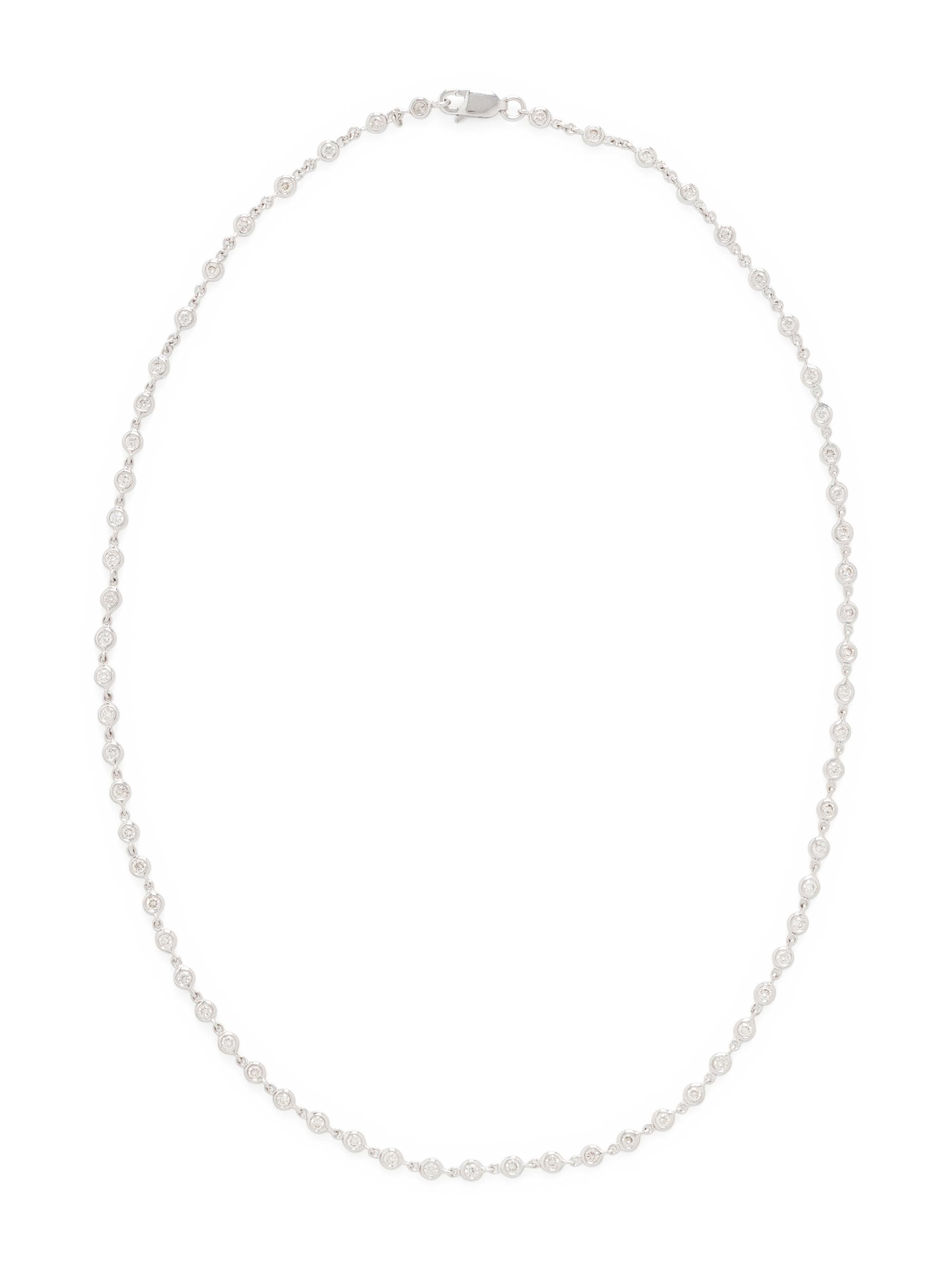 WHITE GOLD AND DIAMOND CHAIN NECKLACE