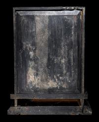 A Chinese Gilt and Black Lacquered Wood Shrine