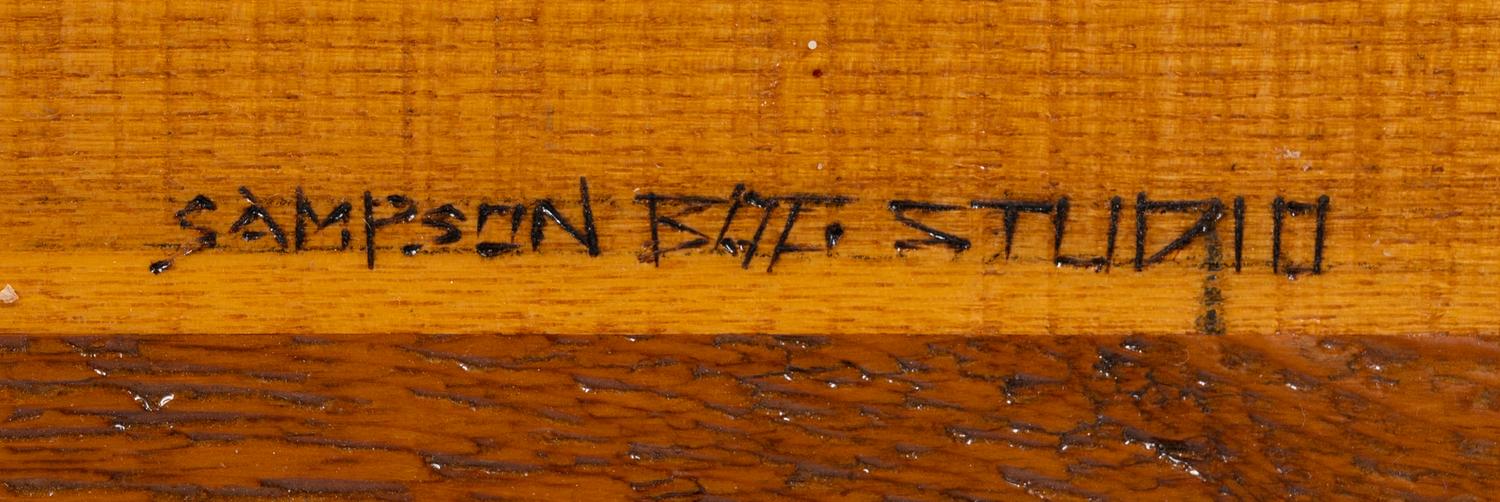 An Adirondack Table with Inset Painting