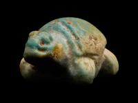 An Egyptian Faience Turtle Bead