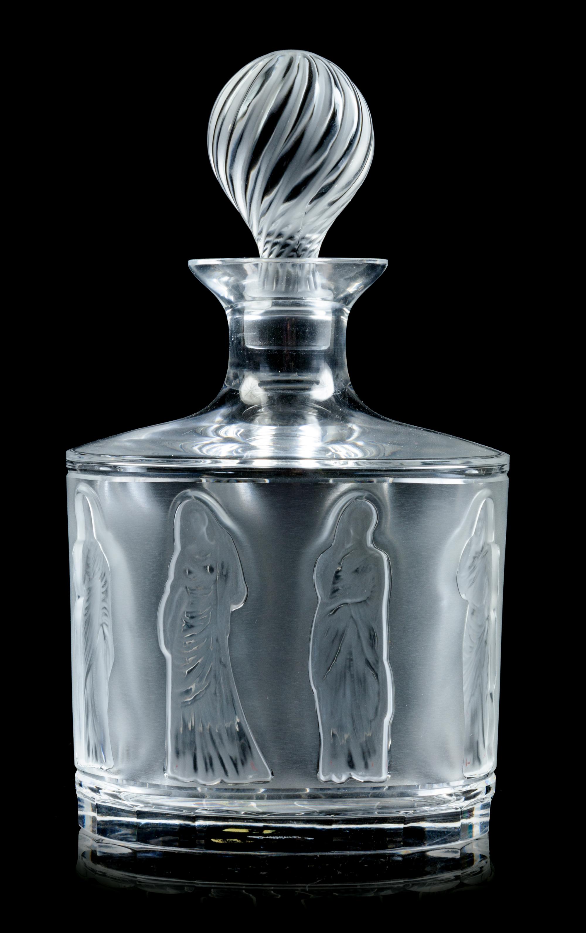 Lalique, France, 20th Century, Femmes Antique Decanter