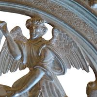 A Bronze Arch Top Panel 28" W x 1.5" D x 14" H — Italy, 20th Century