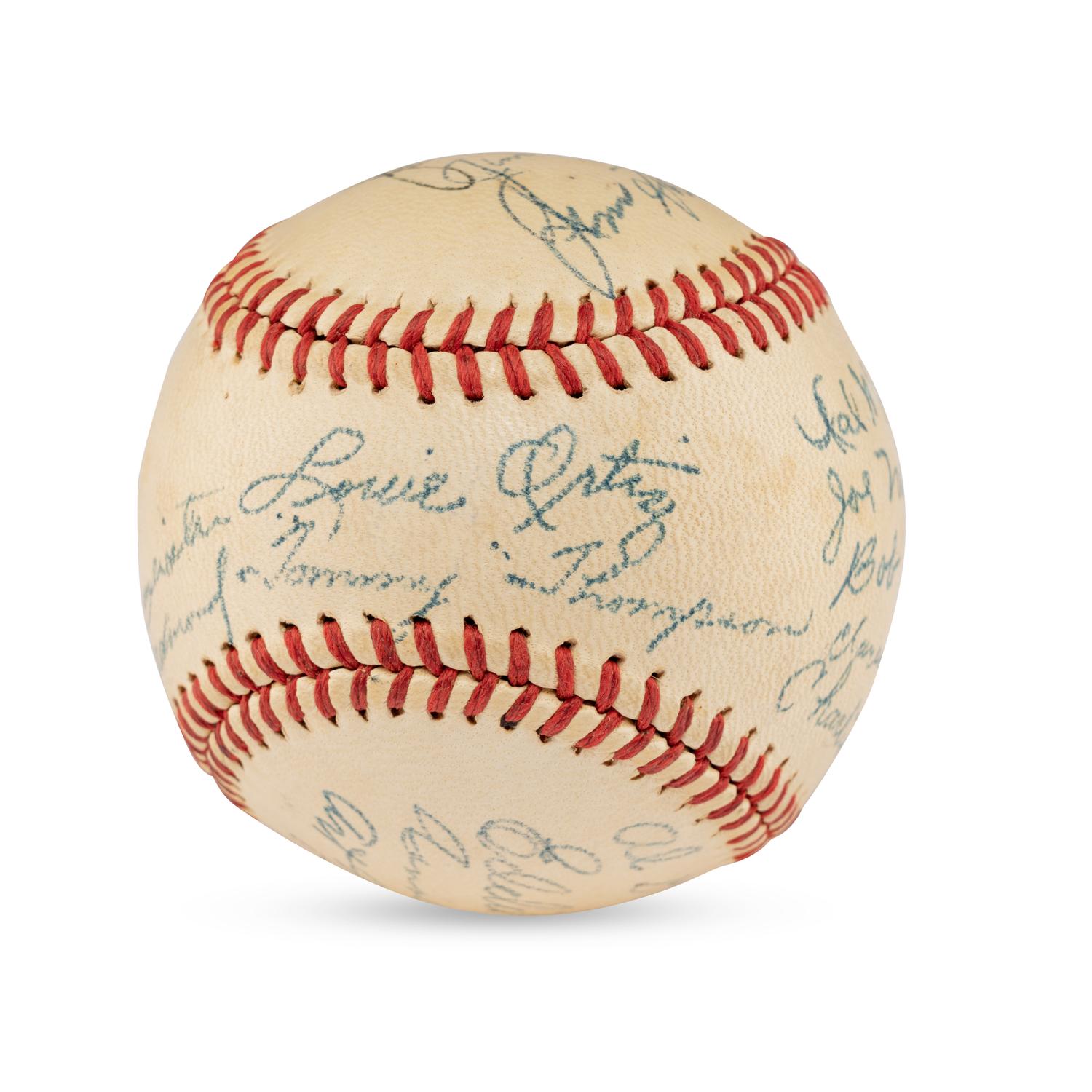 A 1946 Houston Buffaloes Team Signed Autograph Baseball