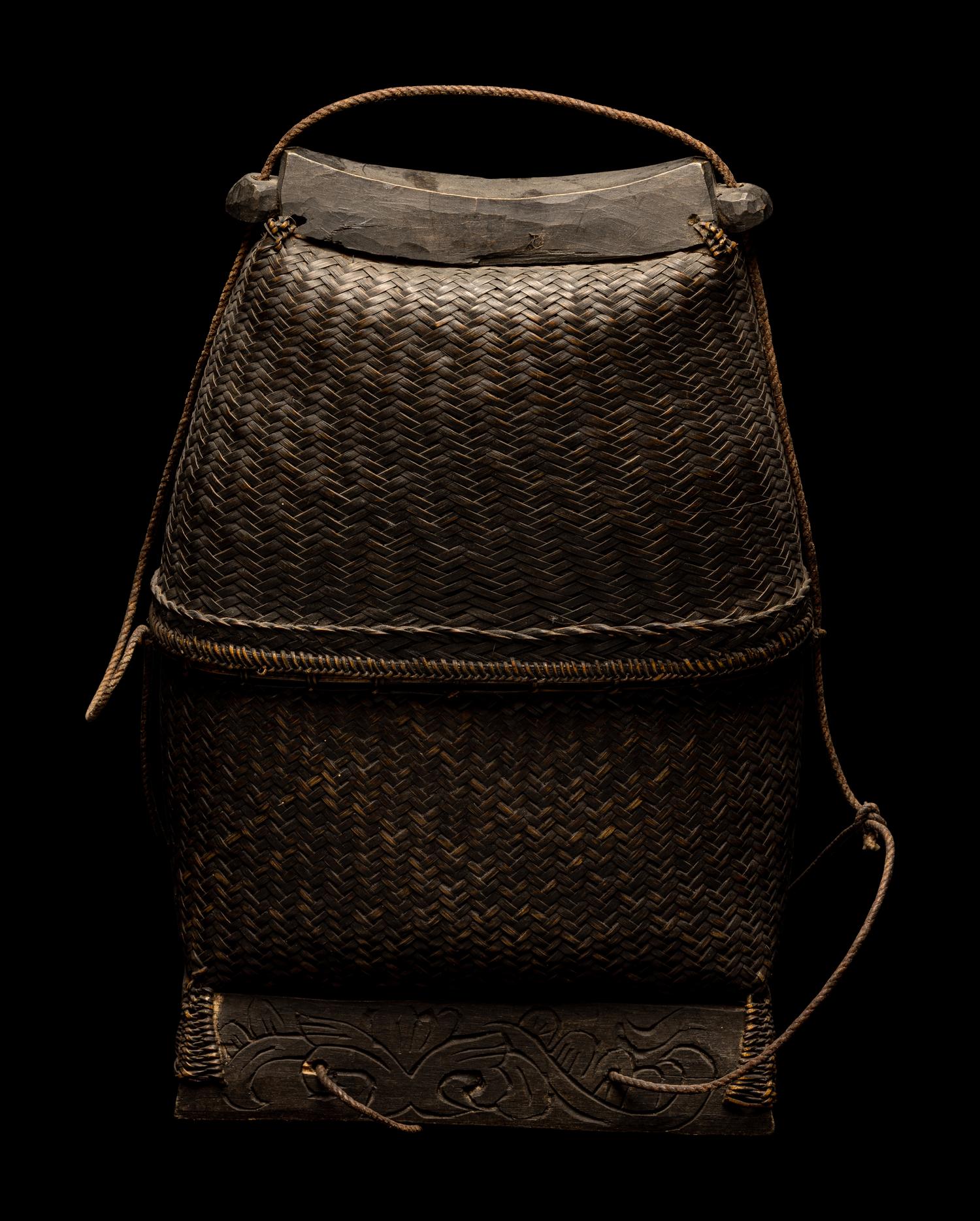 Eleven Oceanic and African Drums, Baskets, and Tools