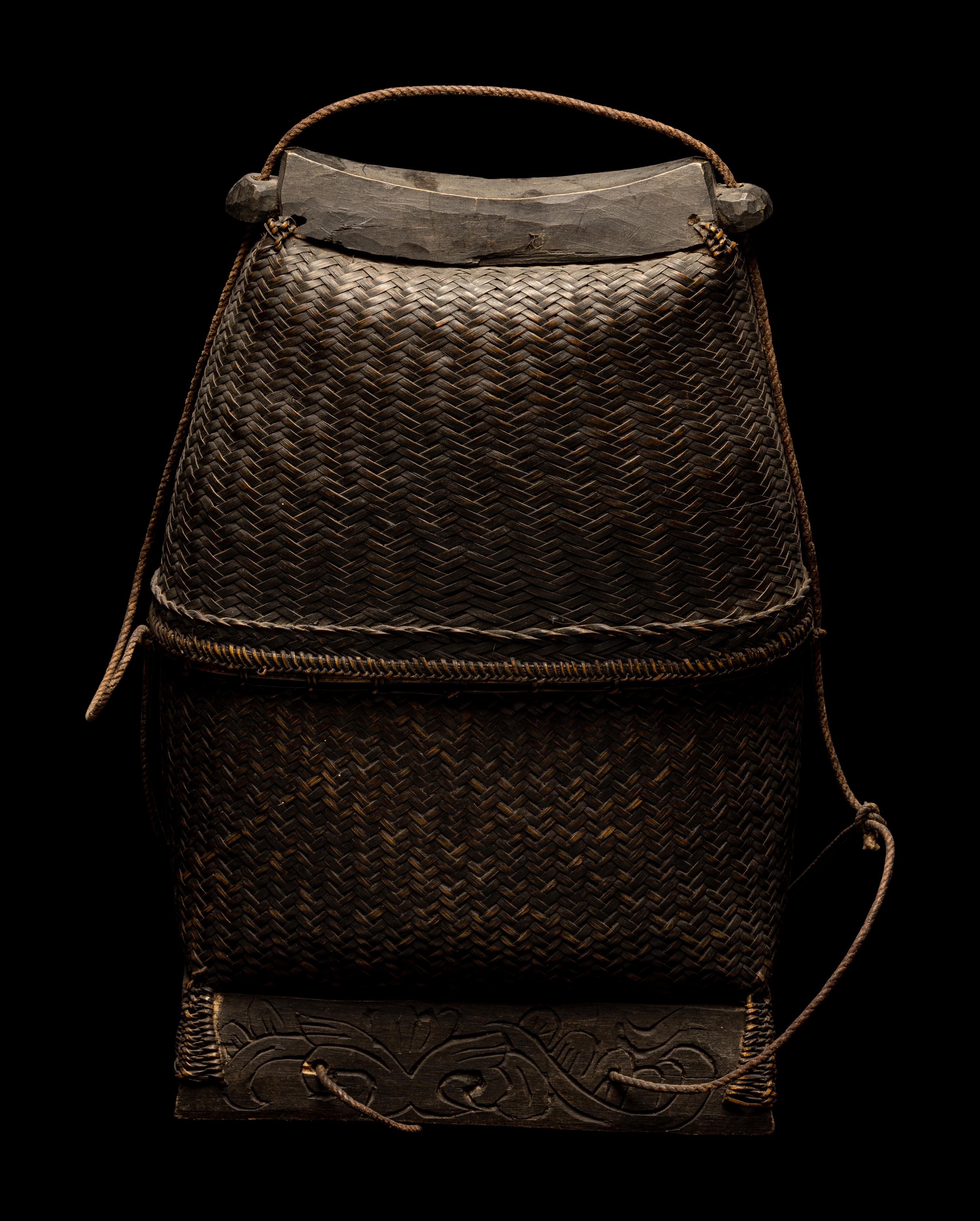 Eleven Oceanic and African Drums, Baskets, and Tools