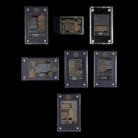 A Collection of Upper Deck Michael Jordan 24K Gold Cards (7 Total)