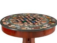 An Empire Style Parcel-Gilt Mahogany and Specimen Marble Center Table