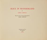[Black Sun Press] Carroll, Lewis. Alice in Wonderland