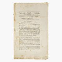 [Hamilton, Alexander] [Treasury Department] Treasury Department. September 19, 1789. The Secretary of the Treasury, In obedience to the Order of the House of Representatives, of the 17th Instant, Respectfully Reports...