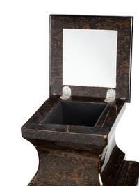 A Pair of Regency Style Mechanical Lift-Top Tall Chests