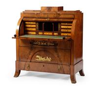 An Empire Style Mahogany Bureau à Cylindre