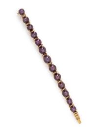 STAR RUBY AND DIAMOND BRACELET
