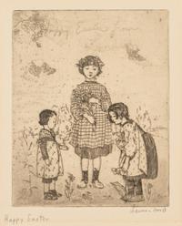Lauren Ford, (American, 1891-1973), A group of three works: Happy Easter, Nativity, and Plum Pudding