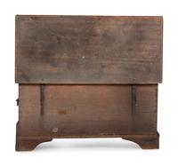 A Chippendale Wrought-Iron Mounted Painted Poplar and Pine Dower Chest