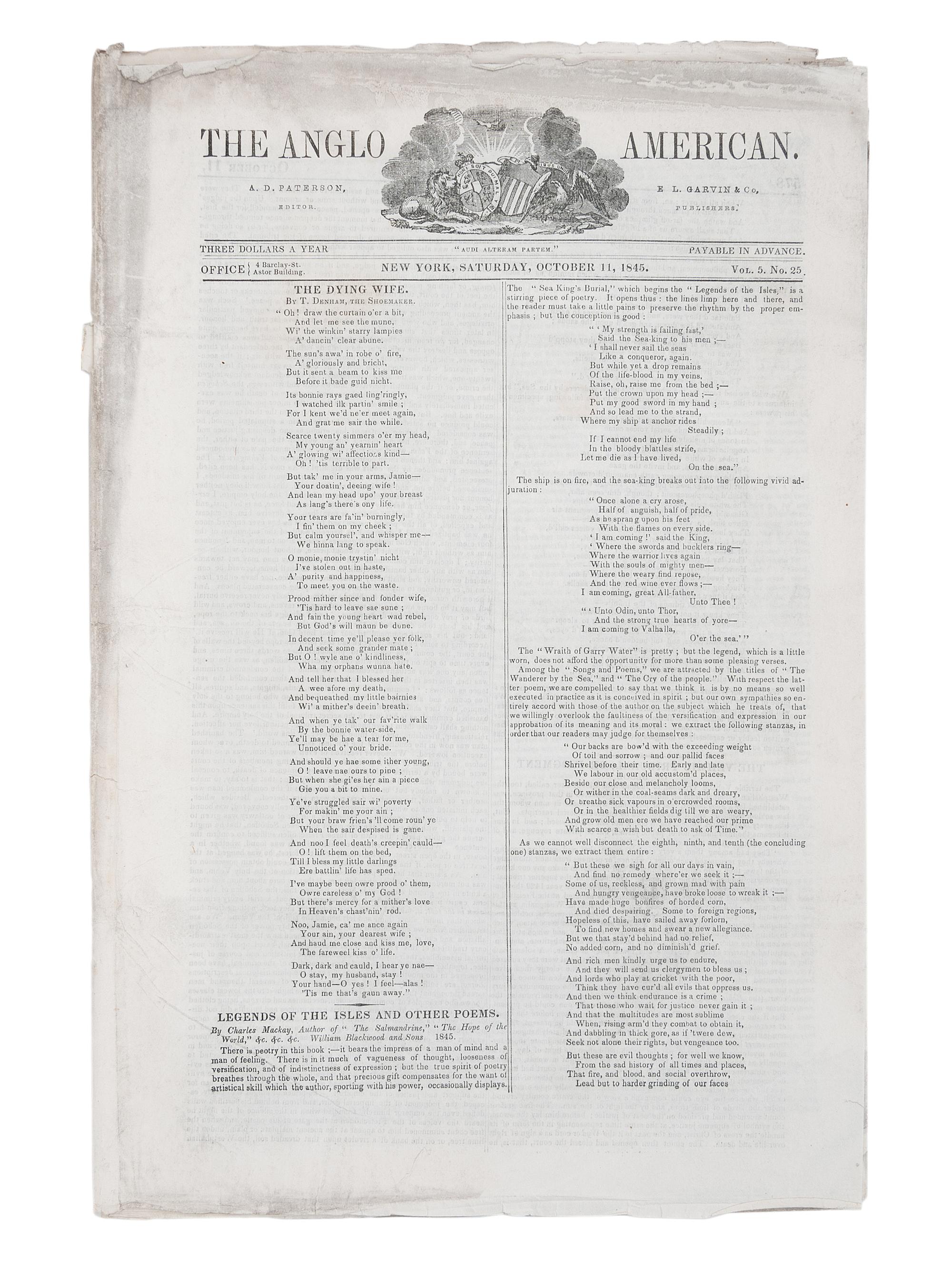 [PERIODICALS]. A group of 13 nineteenth-century newspapers and publications, including The Emancipator and the Catholic newspaper of the Yankton Sioux.
