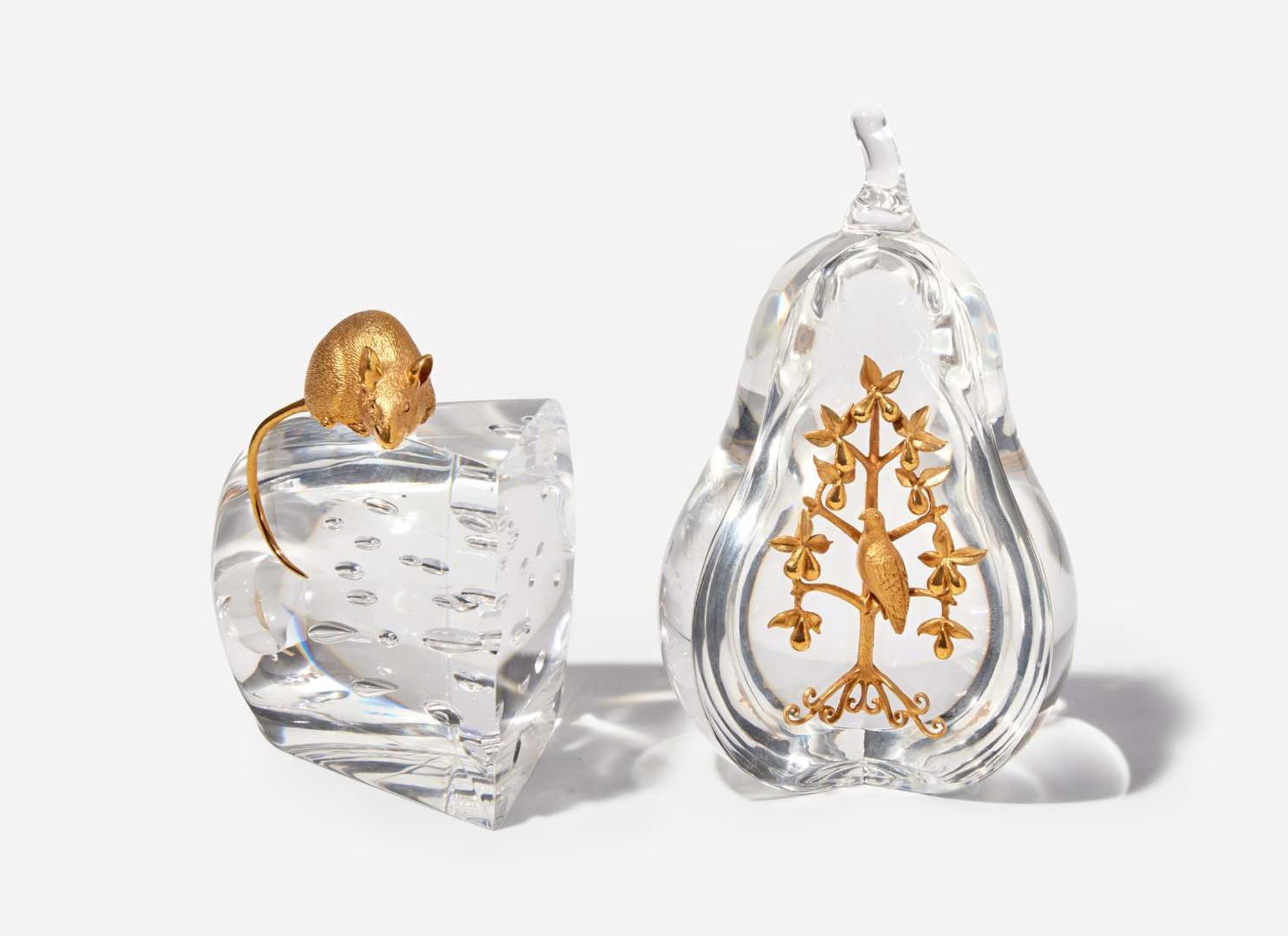 Steuben Glass Works, Two Sculptures
