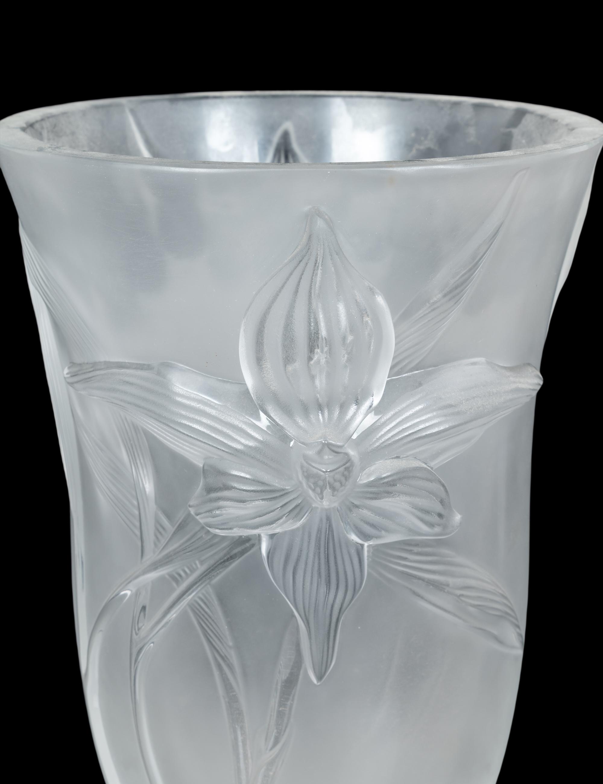A Lalique Iris Vase