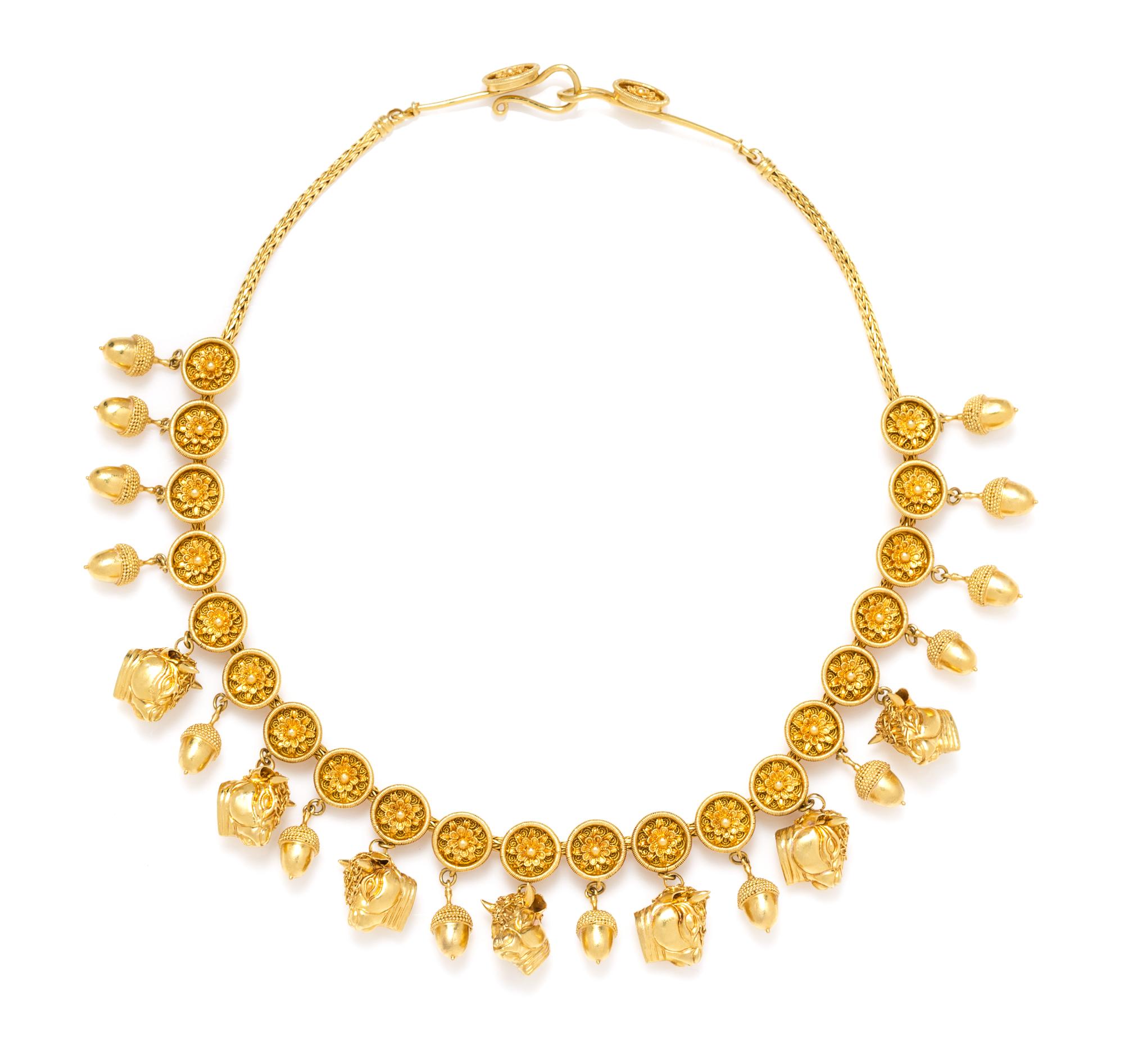 An 18 Karat Yellow Gold Necklace, Lalaounis, 57.90 dwts.