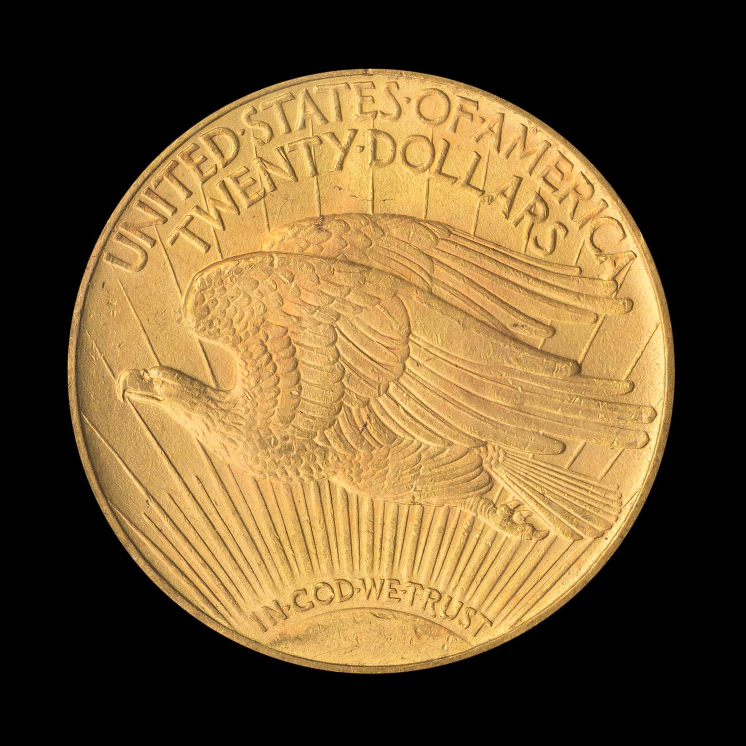 A United States 1914-S St. Gaudens $20 Gold Coin