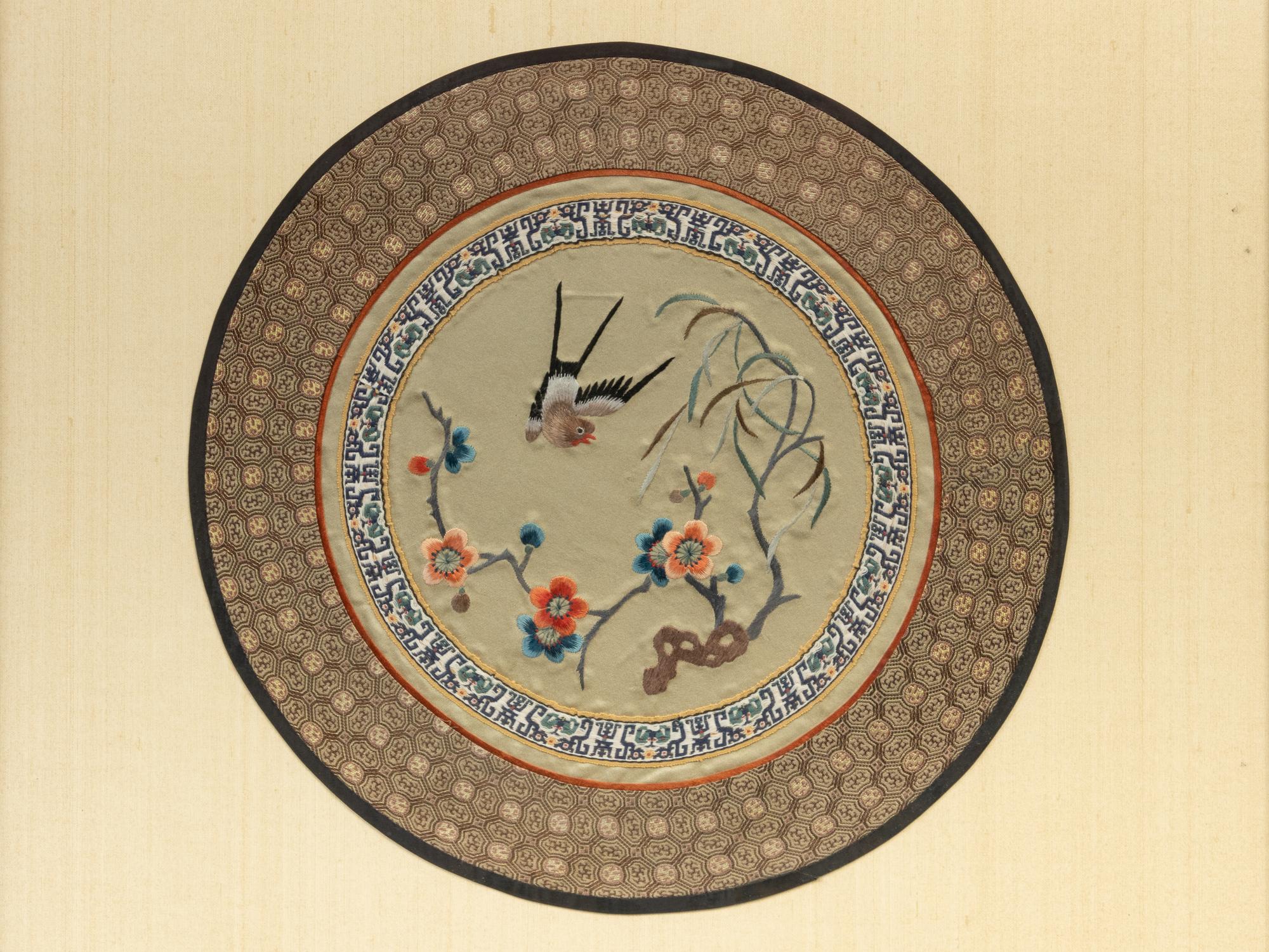 Two Chinese Framed Embroideries
