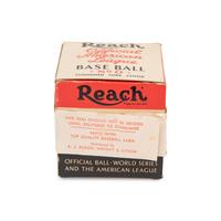 An Original, Unused 1940s Reach Official American League Baseball in Sealed Box