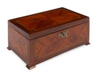 A Louis Philippe Bookmatch-Veneered Table Casket