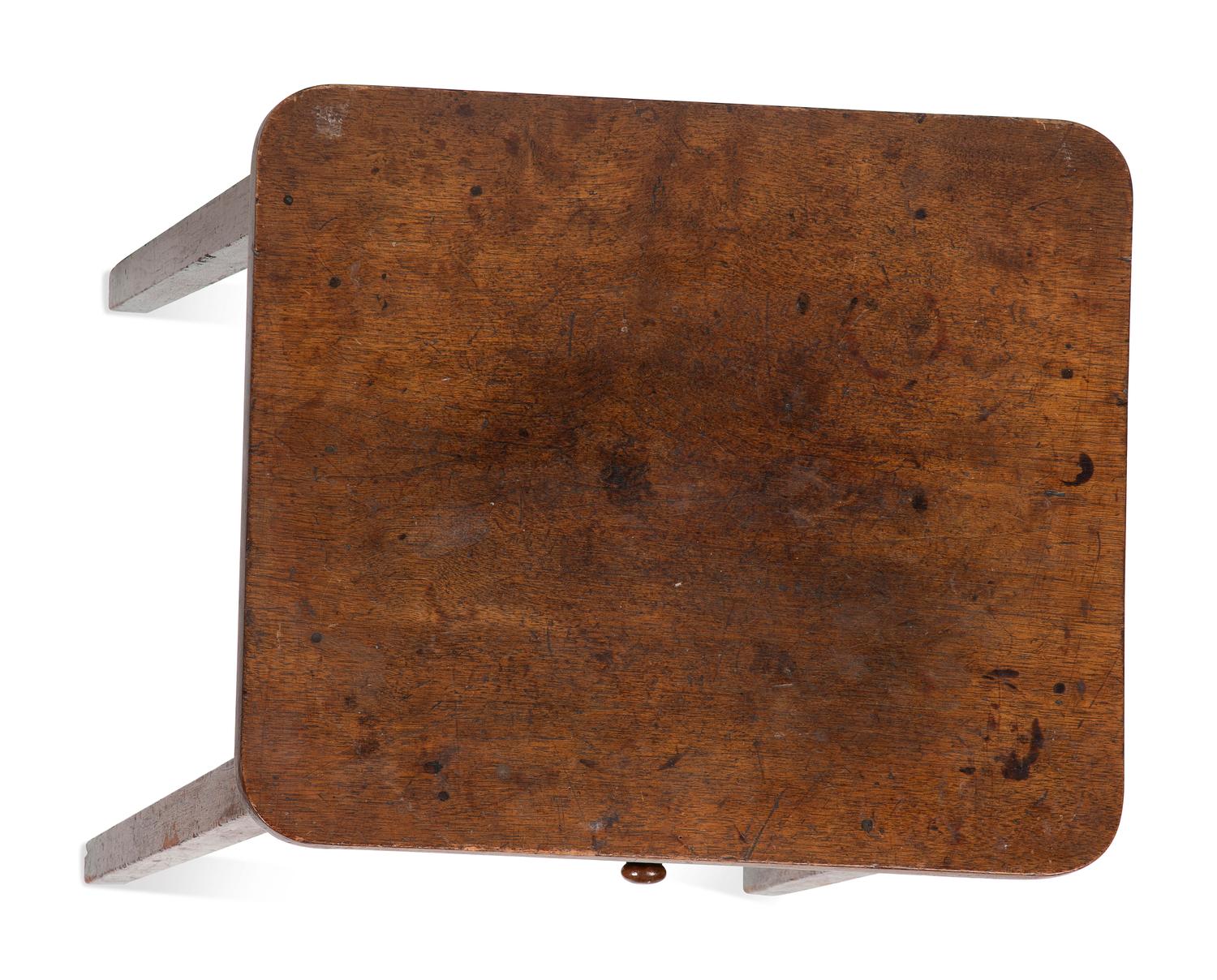 A Federal Urn and Vine Inlaid Walnut One-Drawer Work Table