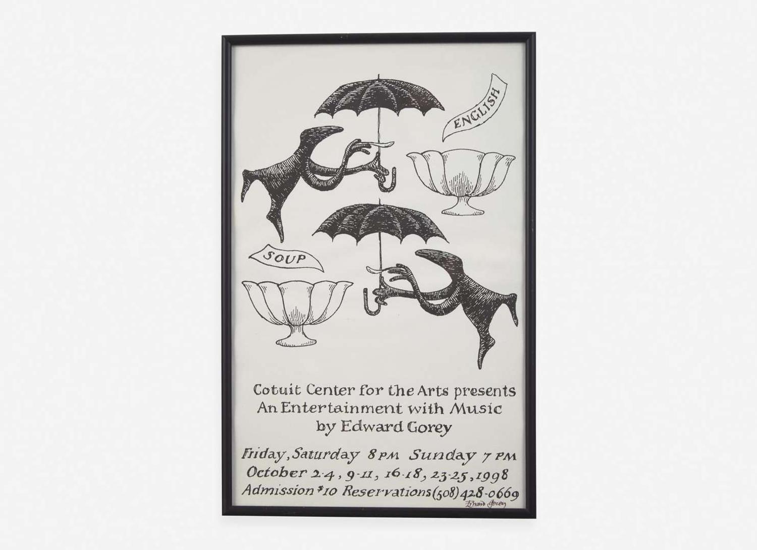 [Children's & Illustrated] Gorey, Edward: Group of 8 Framed Posters and Prints