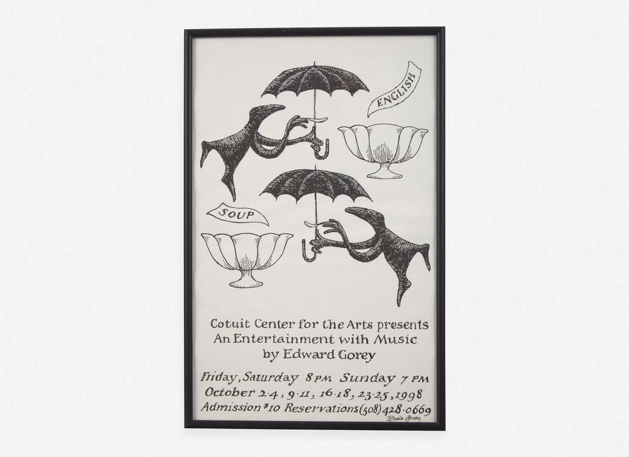 [Children's & Illustrated] Gorey, Edward: Group of 8 Framed Posters and Prints