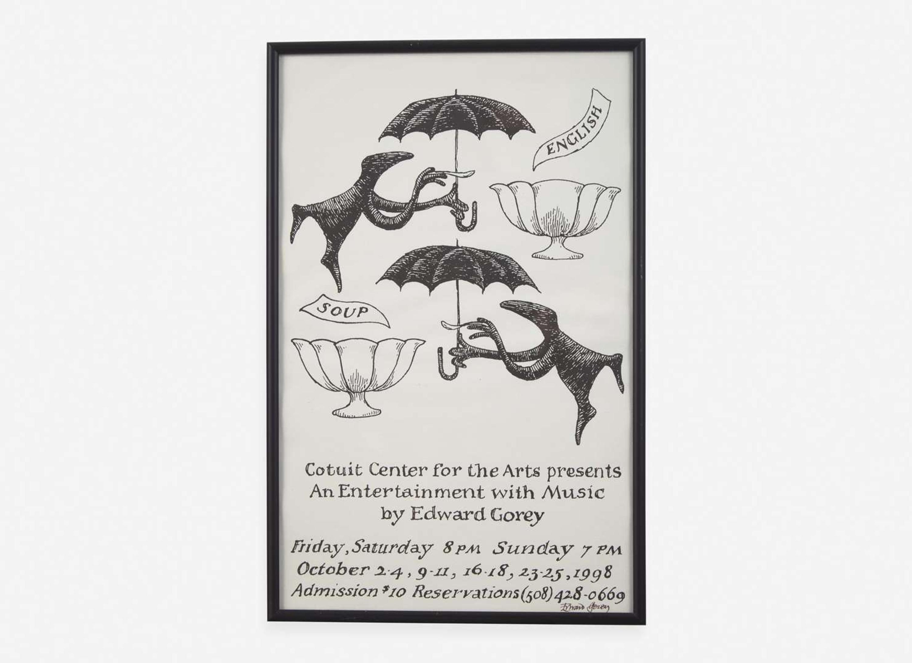 [Children's & Illustrated] Gorey, Edward: Group of 8 Framed Posters and Prints