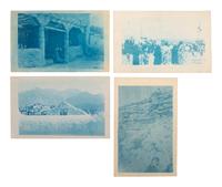 [NATIVE AMERICANS - WESTERN AMERICANA]. LUMMIS, C.F. 24 cyanotypes of native subjects and miners.