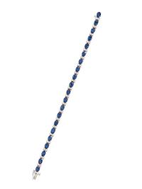 SAPPHIRE AND DIAMOND BRACELET