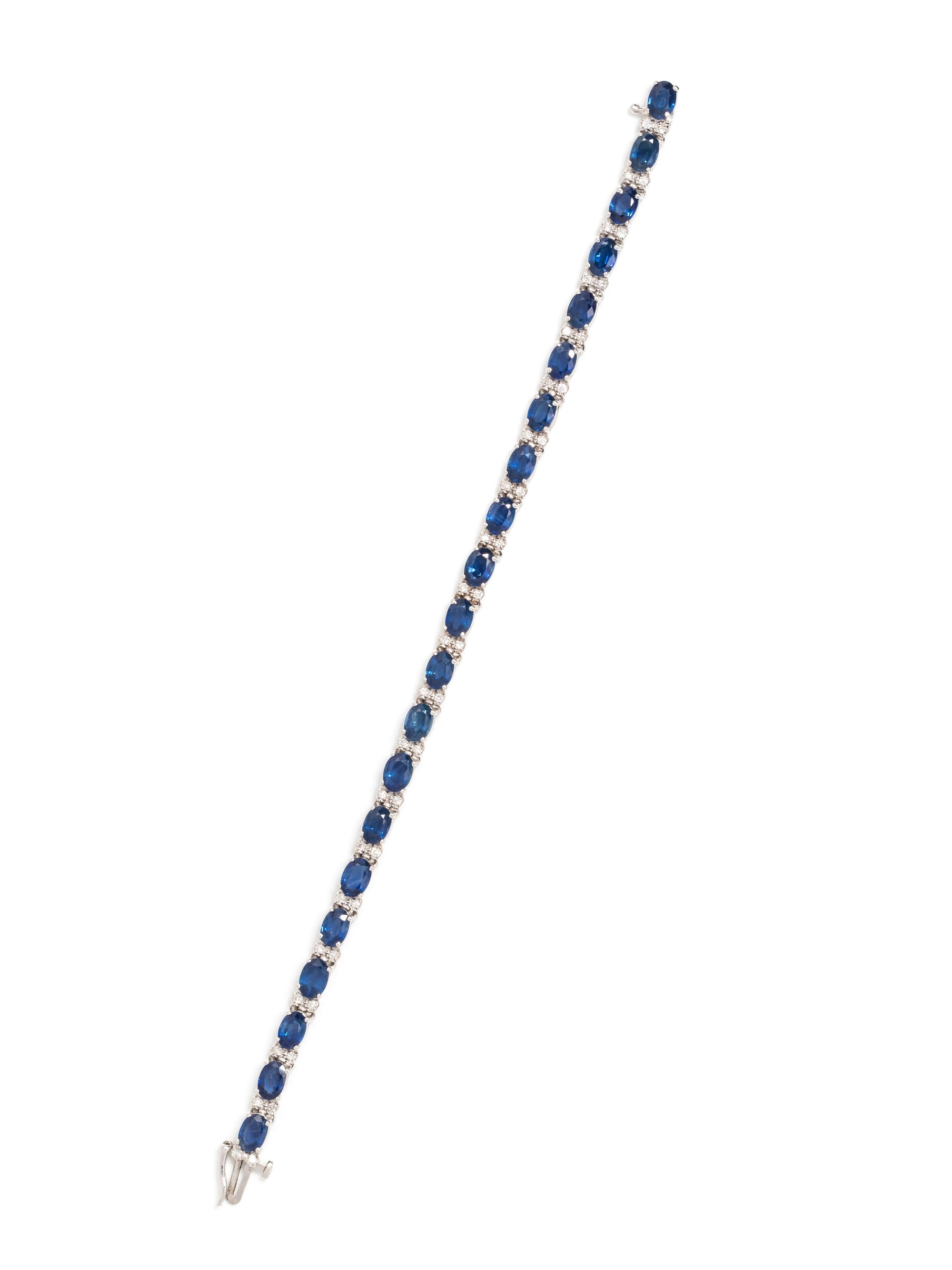 SAPPHIRE AND DIAMOND BRACELET