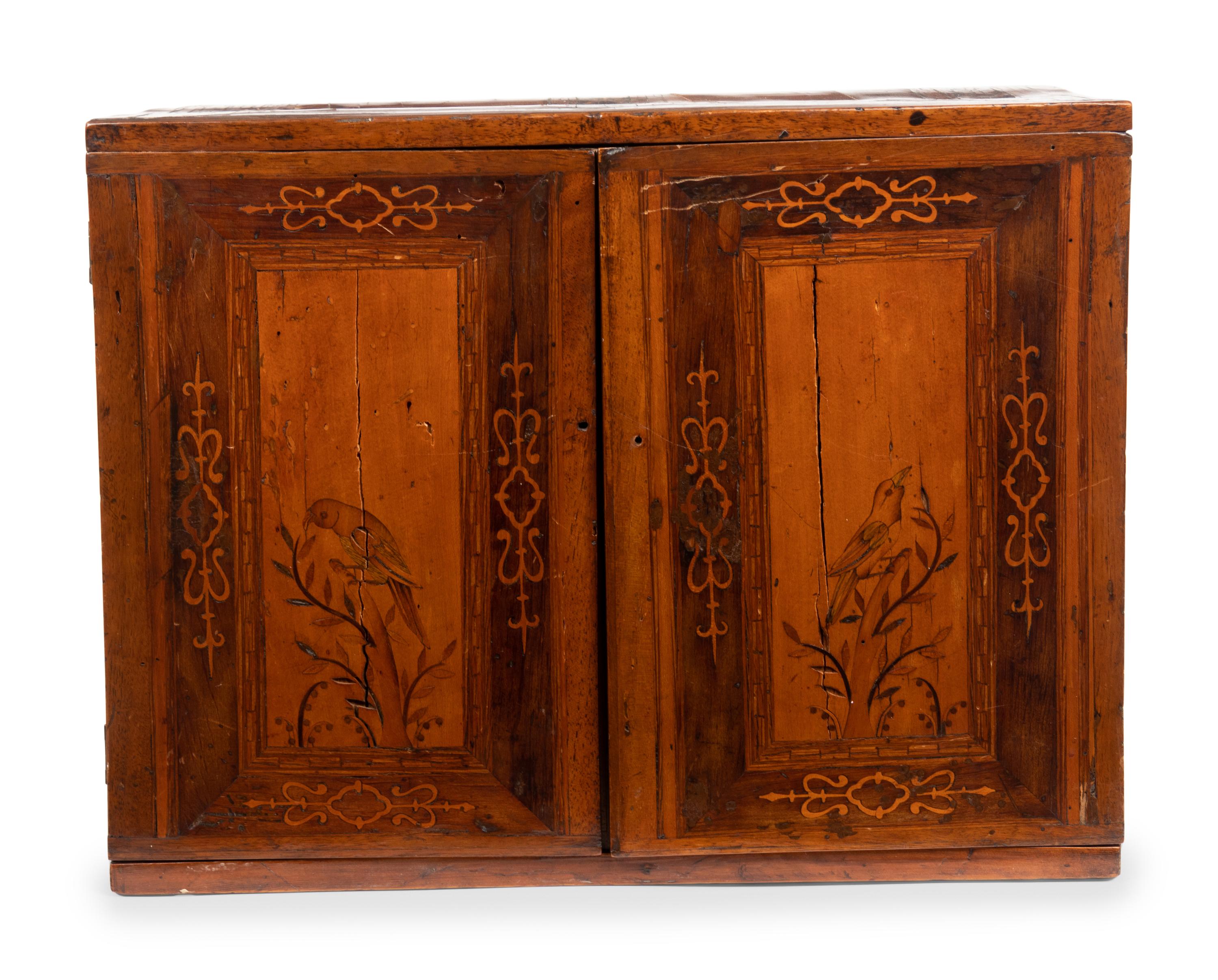 A Dutch Marquetry Jewelry Box